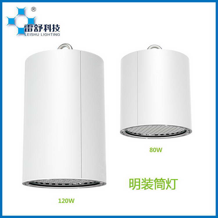 LED 明裝筒燈 80W